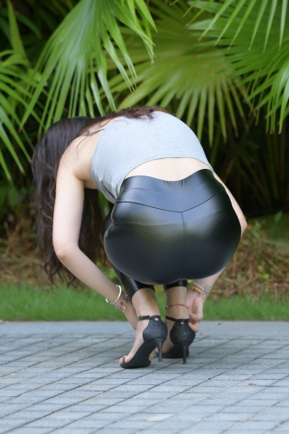 MK01125-青林皮裤